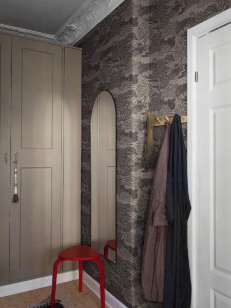 ورق جدران نوردك فولك - رمادي غامق