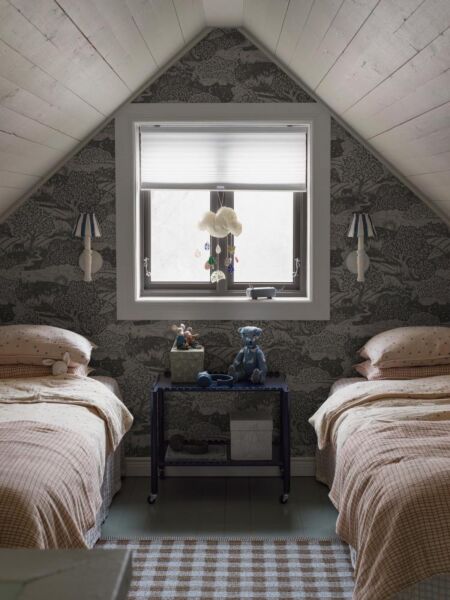 ورق جدران نوردك فولك - رمادي غامق