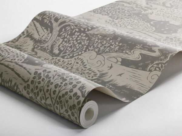 ورق جدران نوردك فولك - رمادي غامق