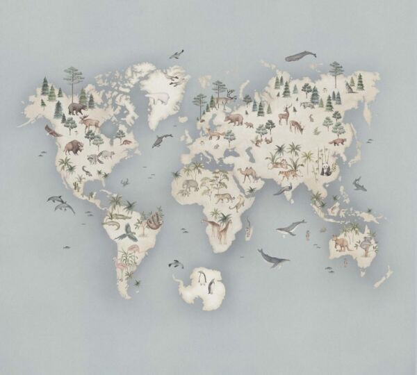 ورق جدران نويب الجزء الثاني - ازرق ومتعدد الالوان