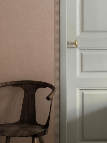 ورق جدران منقوش شريط باردر - احمر