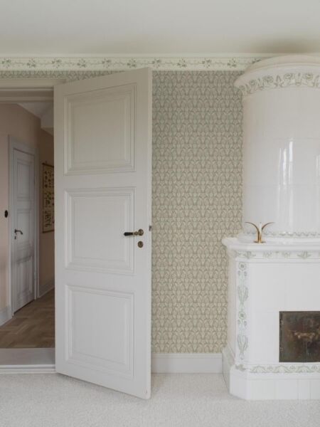 ورق جدران بوردر - ابيض