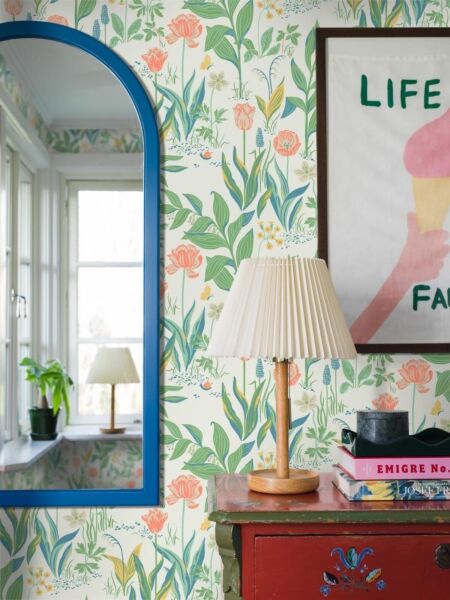 ورق جدران منقوش بلوم - متعدد الالوان