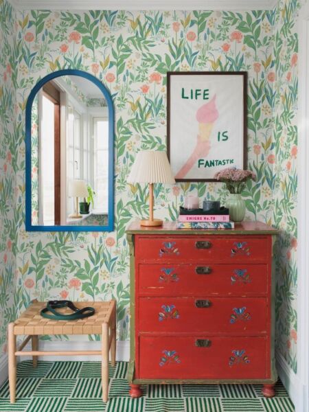 ورق جدران منقوش بلوم - متعدد الالوان