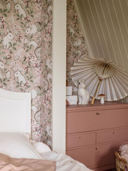 ورق جدران نيوبي - وردي