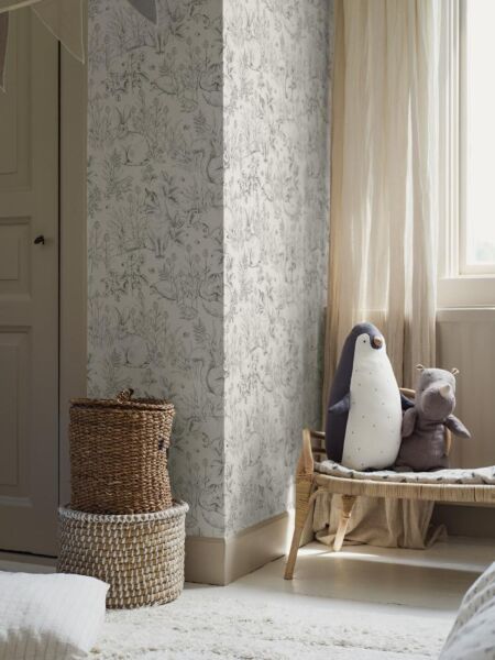 ورق جدران نويب - ابيض