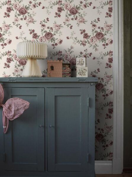 ورق جدران منقوش نويبي - بيج