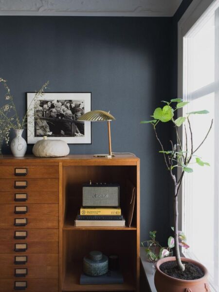 ورق جدران بيجمنت - ازرق داكن