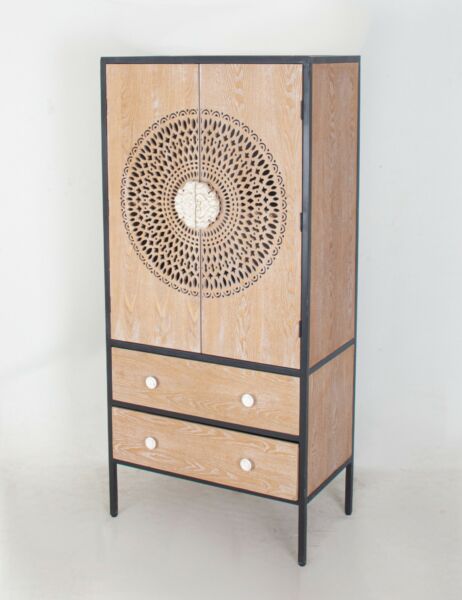 وحدة تخزين مع ادراج بيتر-بني واسود