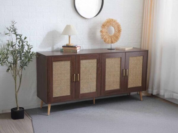 طاولة بوفيه لاكسري - بني