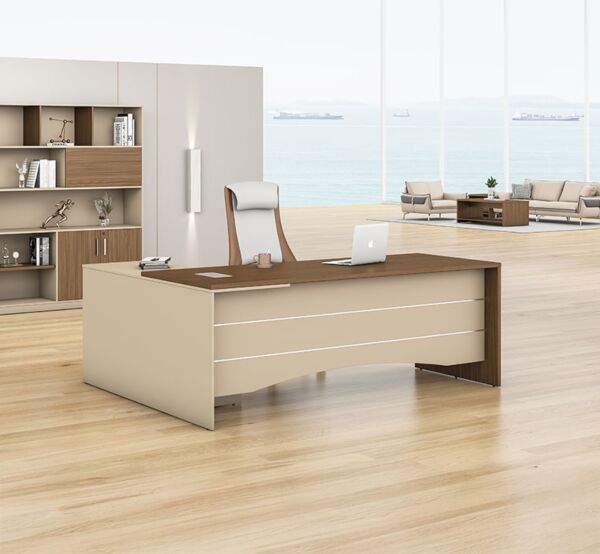 مكتب مع ملحق نيو نيرا 180 سم - بني ومتعدد الالوان