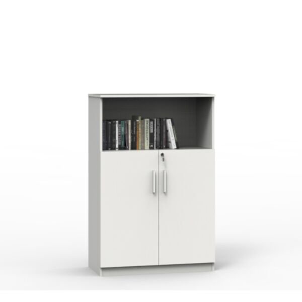 خزنة ملفات وكتب مينيار - أبيض