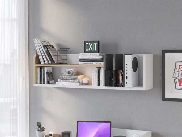 طاولة مكتب مع رف سولد