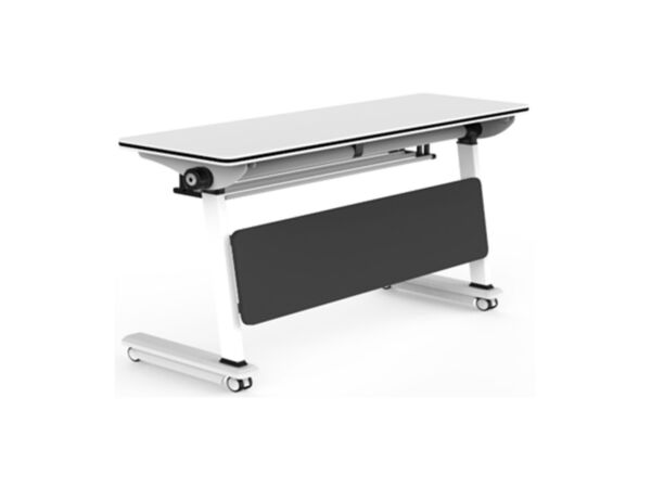 طاولة مكتب بلكو قابل للطي 180 سم - ابيض واسود