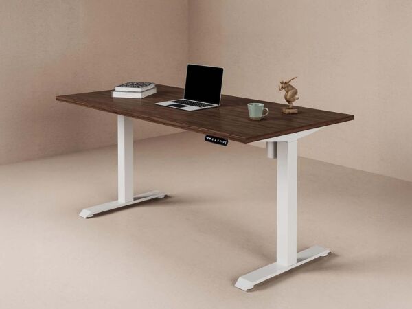 طاولة مكتب لوف 140 سم - بني وابيض