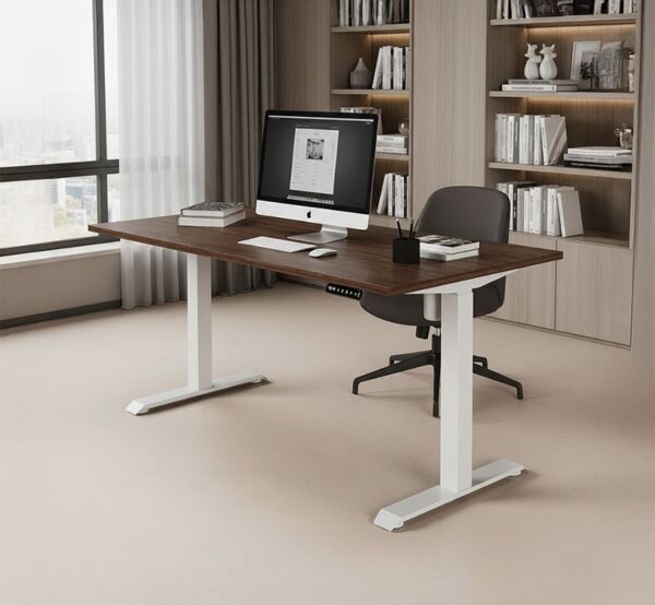 طاولة مكتب لوف 160 سم - بني وابيض