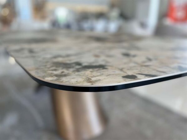 طاولة طعام ناتالي - 8 اشخاص - برونزي