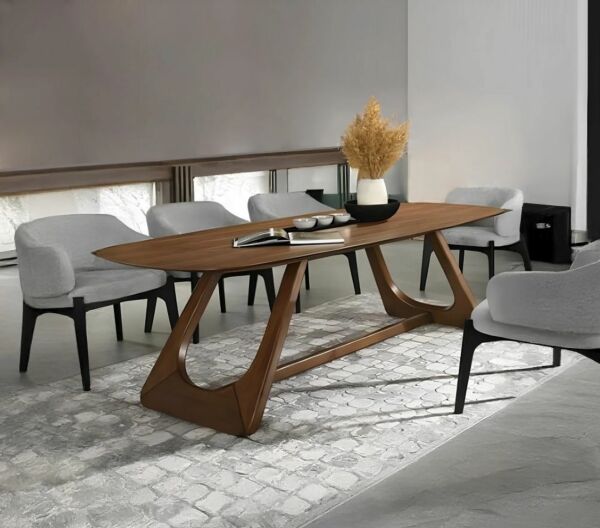 كرسي طاولة طعام كانيون - رمادي واسود