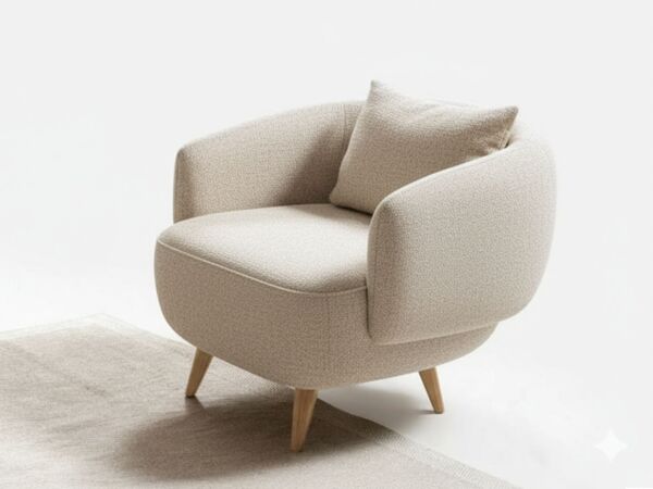 كنبة لاروس مفردة - بيج