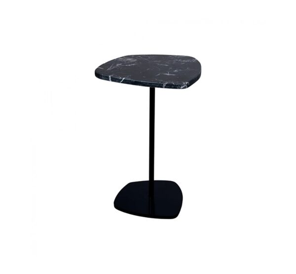 طاولة جانبية سطح رخام سبيندر أسود
