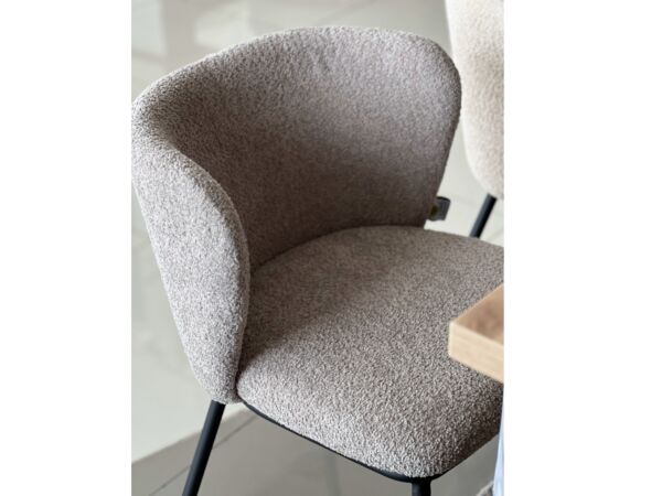 كرسي طعام ماندي - رمادي 