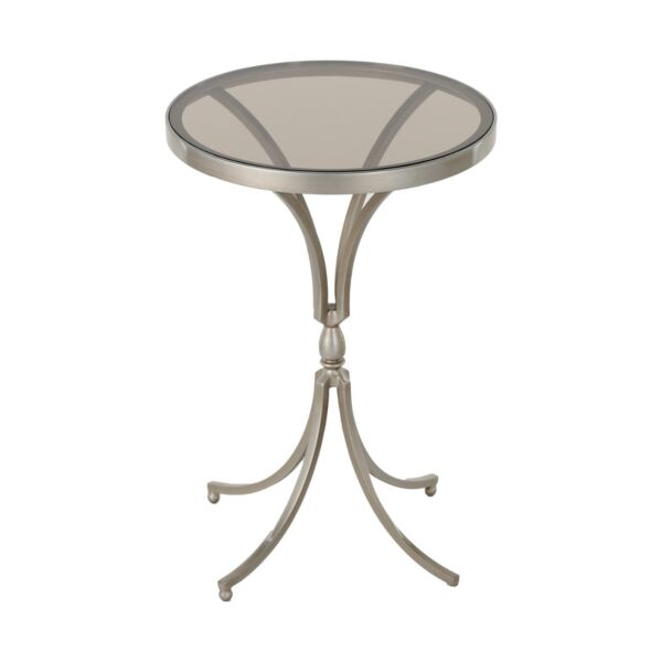 طاولة جانبية كوستال - ذهبي فاتح وعسلي