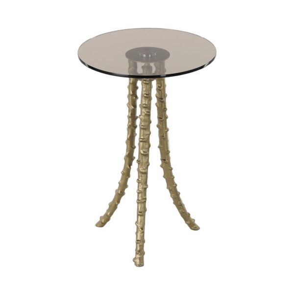 طاولة جانبية بيلين - ذهبي وعسلي