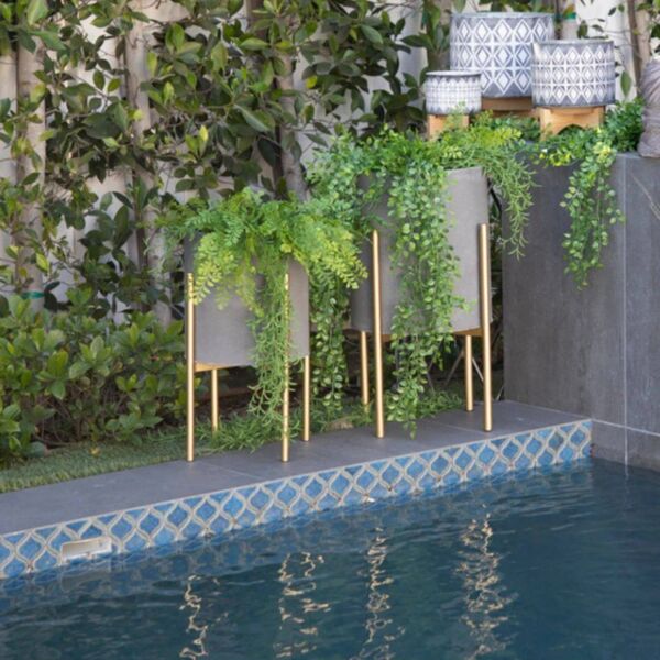 طقم مركن زرع كيميت - رمادي