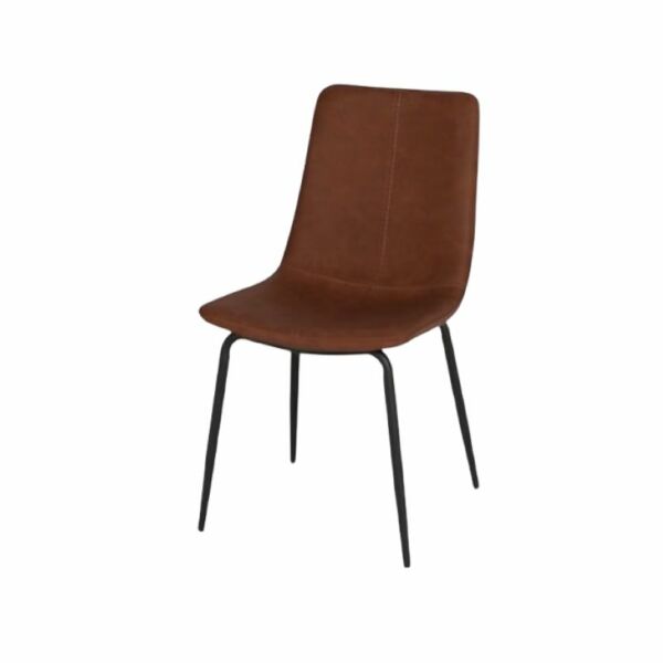 كرسي طعام ماربل - بني واسود