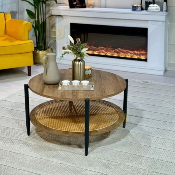 طاولة قهوة مورو - بني واسود