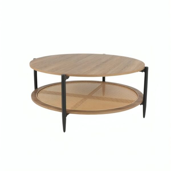 طاولة قهوة مور - بني واسود