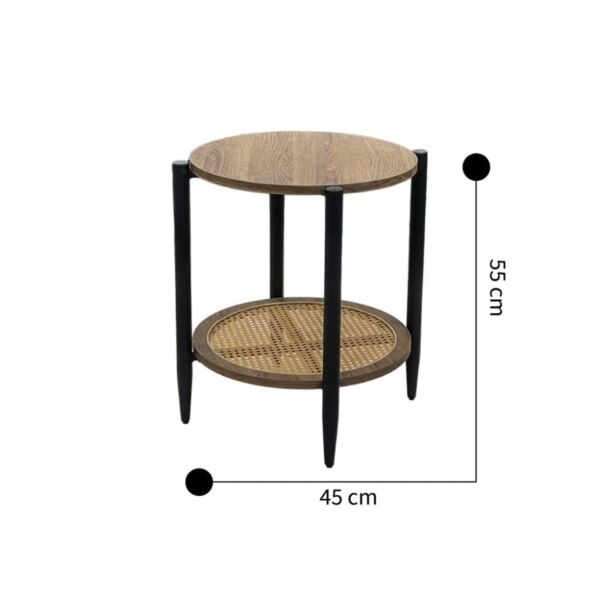 طاولة جانبية مورو - بني واسود