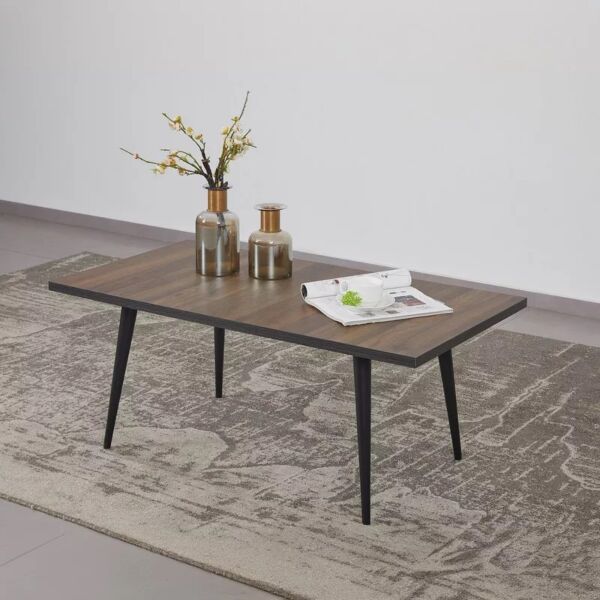 طاولة طعام ديلتا - بيج وأسود