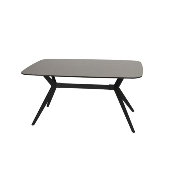 طاولة طعام هايدن - رمادي وأسود