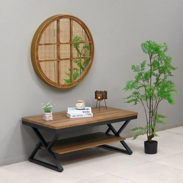 طاولة قهوة روكي - بني واسود