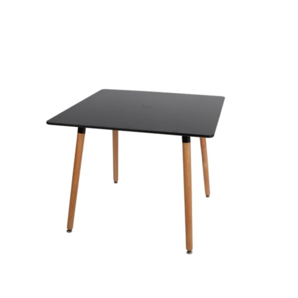 طاولة خدمة سيدال مربعة - أسود وبني