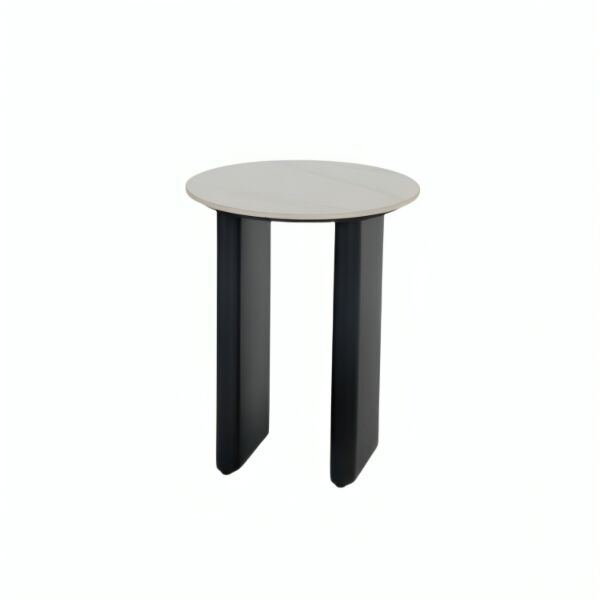 طاولة جانبية كورنز - ابيض واسود
