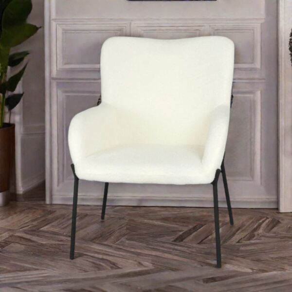 كرسي طاولة طعام ايليتا - ابيض