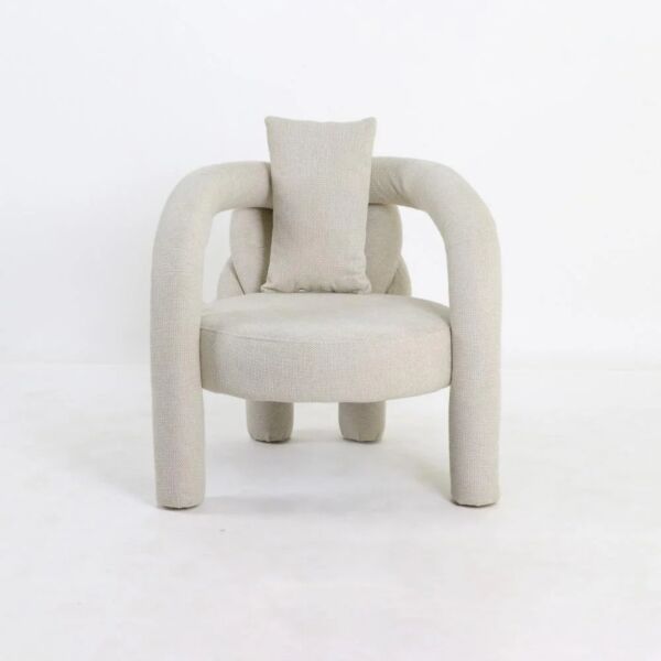 كرسي مفرد بذراعين جيليس - بيج