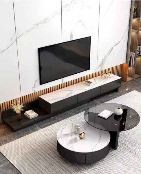 طاولة تلفزيون اليجانت - اسود