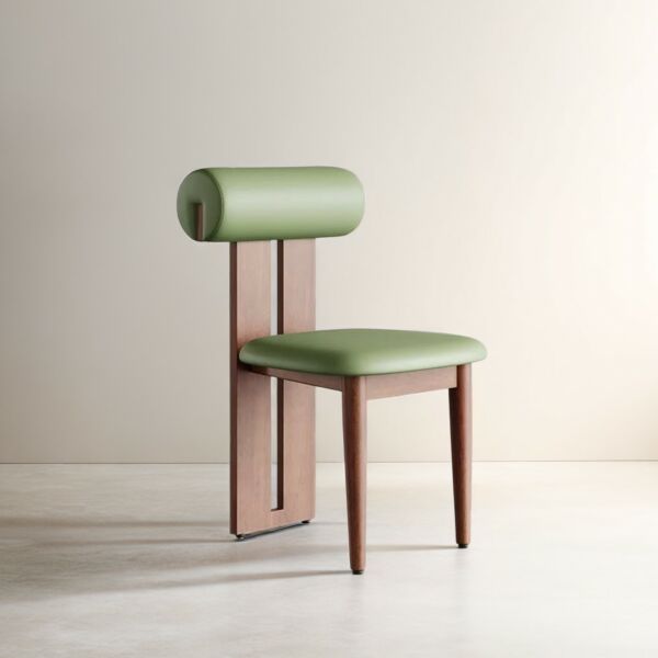 كرسي طعام دالاس - اخضر وبني