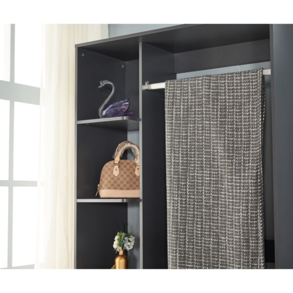 وحدة تنظيم مع علاقة ملابس سواريز - رمادي غامق