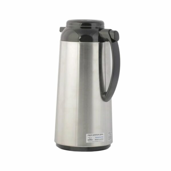 ترمس ابوفيل زوجبروشي ياباني - فضي وأسود - 1 لتر