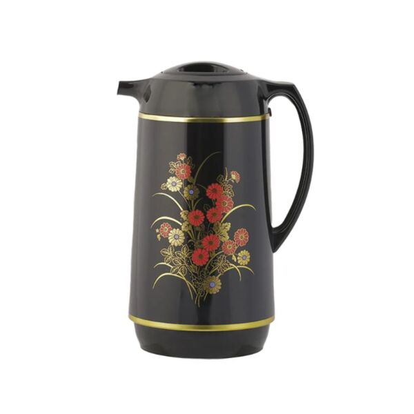 ترمس ياباني فلاورز 1 لتر - اسود ومتعدد الالوان