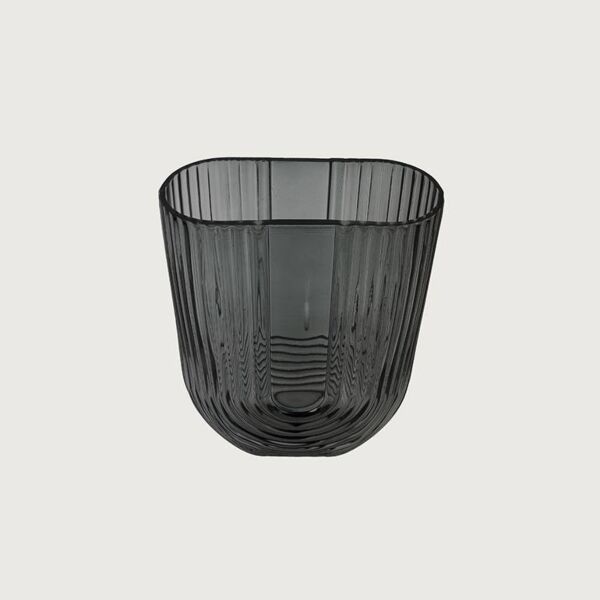 فازة زجاجية يانو - اسود