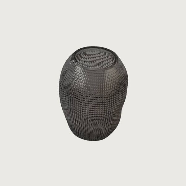 فازة زجاجية كاترينا - اسود