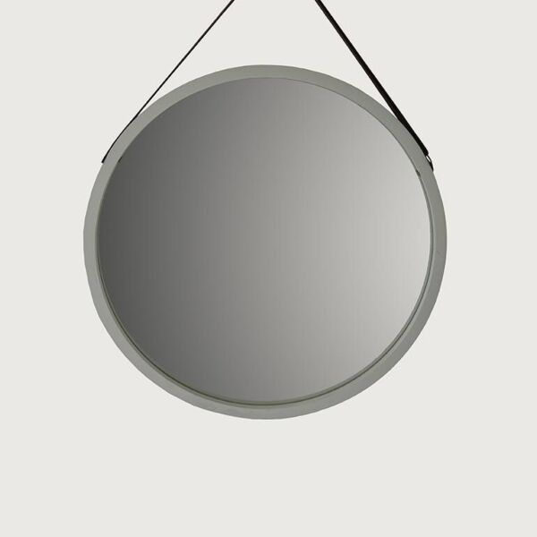 مرآة بإطار خشبي تيرسو 45 سم - رمادي