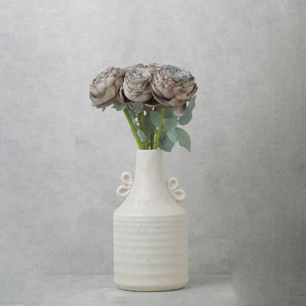 ورد البيوني لون رمادي - 12 قطعة