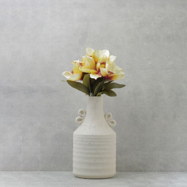 زهرة السمبديوم صناعية روي - اصفر - 12 قطعة