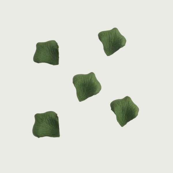 بتلات ورد صناعي ارثر - اخضر غامق - 12 قطعة